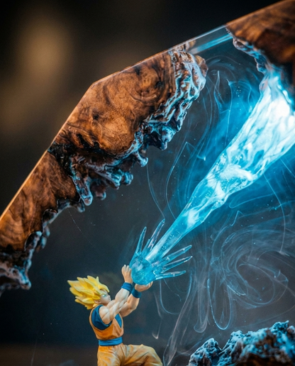 Kamehame Wave | Handcrafted Resin Art