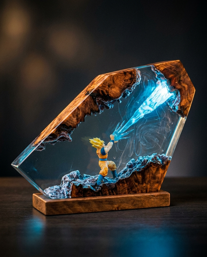 Kamehame Wave | Handcrafted Resin Art